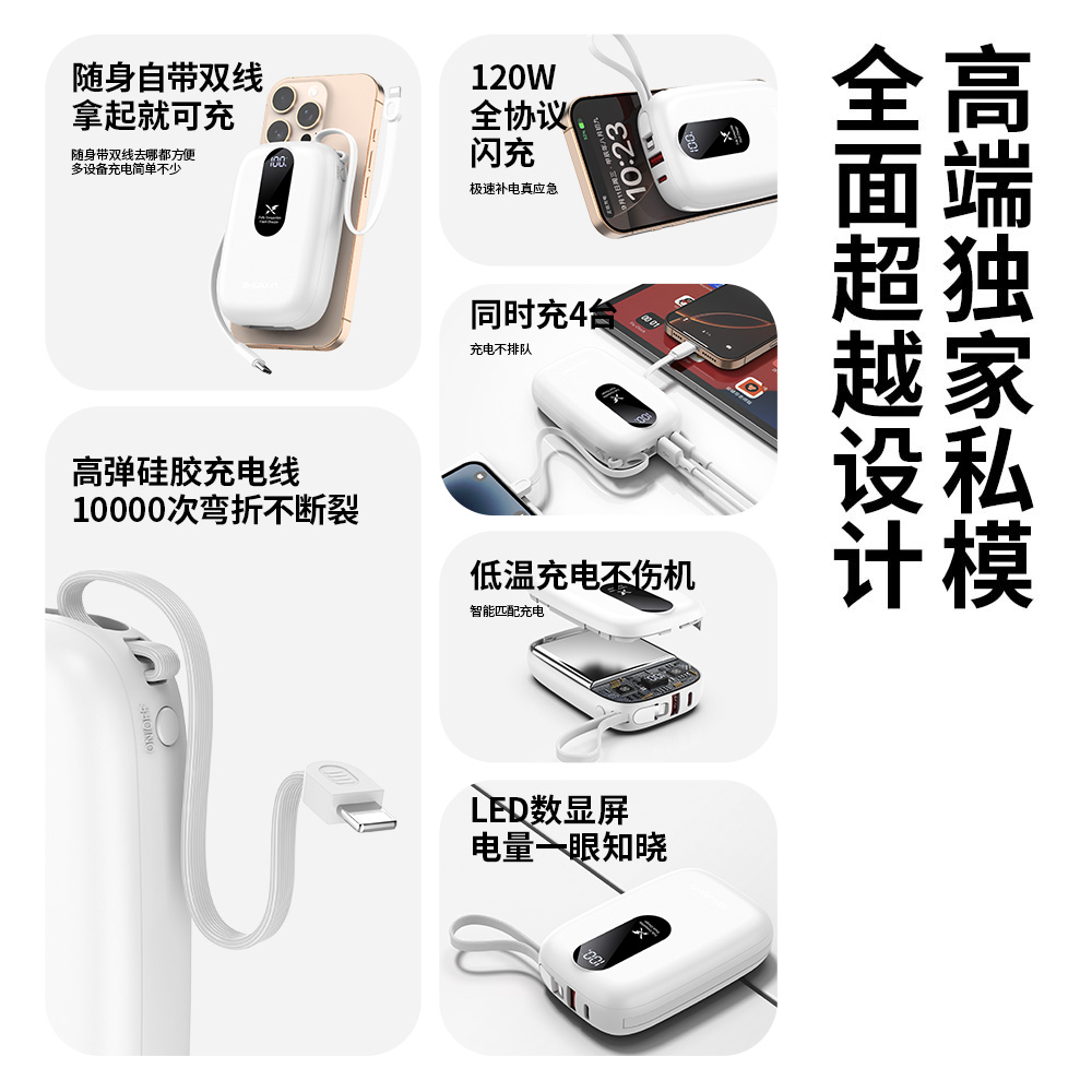 PN80 闪充宝80 10000mAh-全协议闪充宝 - 图片 2