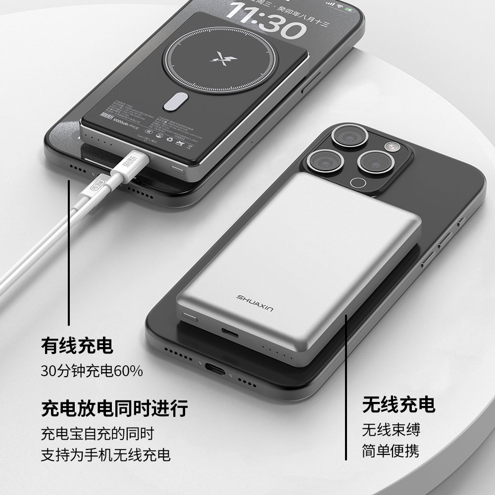 PN62 闪充宝62 10000mAh-磁吸无线闪充宝 - 图片 4